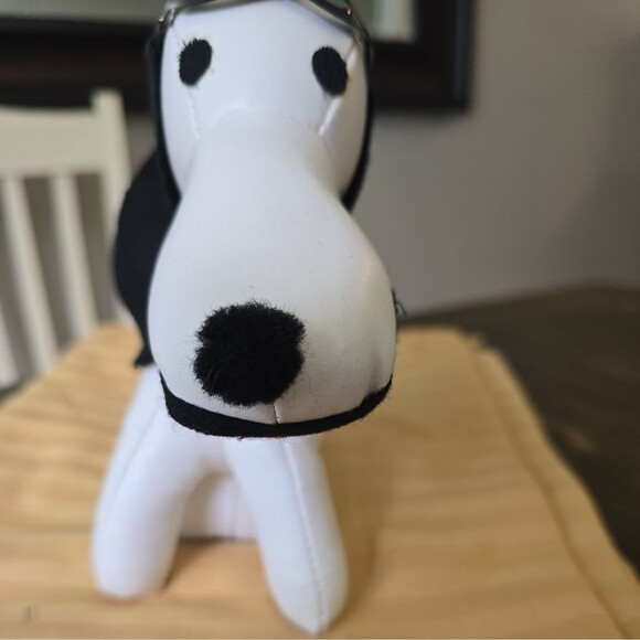 Vtg Peanuts SNOOPY Flying Ace Red Baron Vinyl Stuffed Animal Toy Doll - Picture 7 of 7